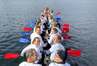 Das motivierte Team im Einheitslook